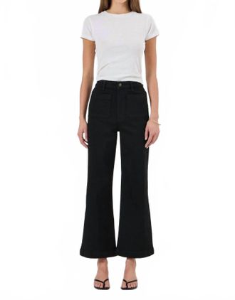 Rolla's Sailor Ankle Flare Denim Jeans In Rinse Black
