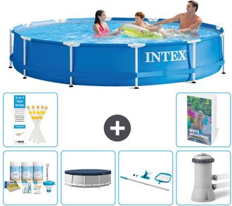 Intex Piscina Con Estructura Redonda - 366x76 Cm - 7-piezas S162