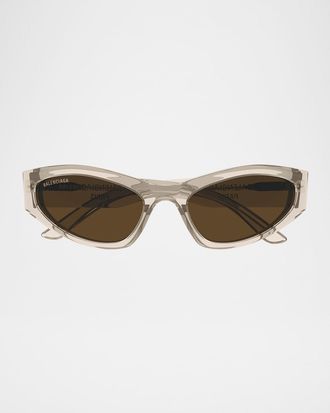 Balenciaga Cat-Eye Acetate Sunglasses