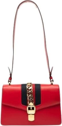 Gucci Pre-owned Shoulder Bags, female, Red, Size: ONE SIZE Pre-owned Vintage Shoulder Bag