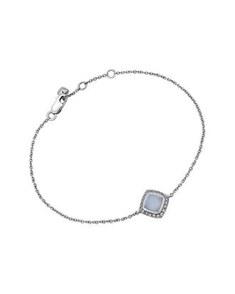 Fred Perry 18K 0.10 ct. tw. Diamond & Chalcedony Bracelet (Authentic Pre-Loved)