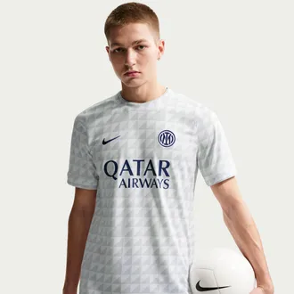 Nike Inter Milan Nike Mens Dri-FIT Soccer Pre-Match Top in White | II3114-101