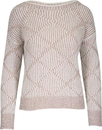 D.exterior Maglione con paillettes - Toni neutri