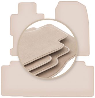 OEM Alfombrillas Premium Beige Para Honda Civic Vii 5 Puertas 2001-1007