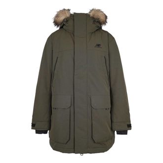 New Balance Warm Long Down Parka Asia Sizing Olive Green NPA46011-KH