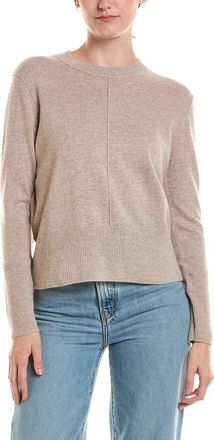 Fort&eacute; Cashmere Exposed Seam Crewneck Cashmere Sweater