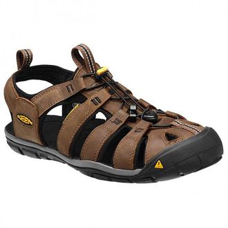 Keen Clearwater CNX Leather Sandalen f&uuml;r Herren | braun/schwarz
