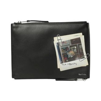 Paul Smith Polaroid Reisportefeuille - Heren - Tassen - Zwart - Maat: ONE Size Zijde