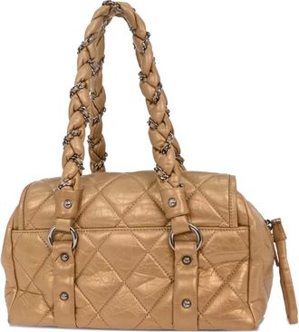 Chanel 2005-2006 Ladyblade diamond-quilting tote bag - women - CALFSKIN - One Size - Neutrals