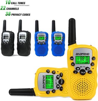 Trade Shop Trade Shop - Par Goodie Talkie Vox Transcepcio Colorido 2 Pcs Radio Baofeng Bf T3
