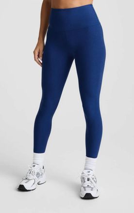 Beyond Yoga Spacedye Caught In The Midi High Waisted Leggings In Marine Blue