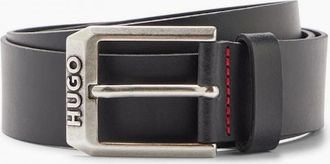 HUGO BOSS Mens HUGO Gelio-C Sz40 Mens Leather Belt - Black - Size: W34