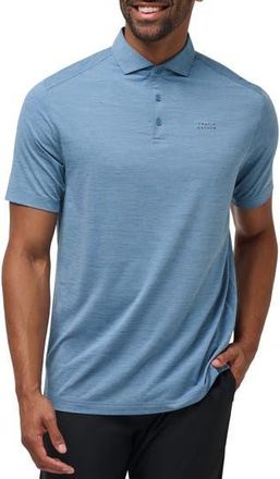 Travis Mathew Heater Pro Performance Golf Polo in Heather Copen Blue at Nordstrom Rack, Size Small