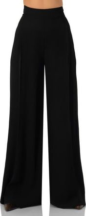 Ivonne Maxi Wide Leg Trousers in Black at Nordstrom, Size 6