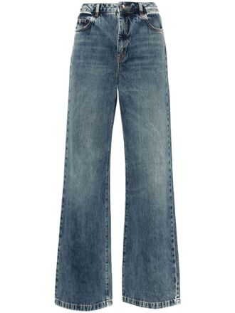 Patrizia Pepe high-rise straight-leg jeans - Blue