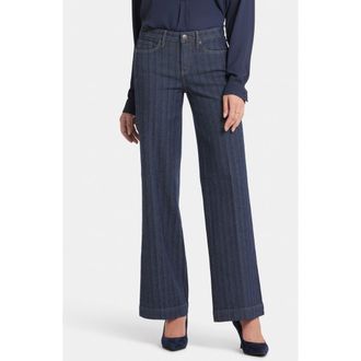 NYDJ Teresa Wide Leg Jeans in Twilight Stripe at Nordstrom Rack, Size 18 (Similar To 14W)