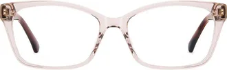 Kate Spade New York demi 55mm rectangular optical glasses in Crystal Pink at Nordstrom