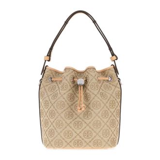 Tory Burch Dames, Tassen, Beige, Maat: ONE Size Katoen