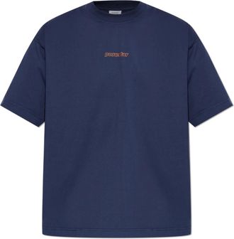 VETEMENTS T-shirt met print - Heren - T-shirts - Blauw - S - Katoen - Tops
