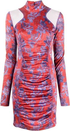 Versace Jeans Couture Korte Jurken - Dames - Korte kleedjes - Veelkleurig - XS - Kleedjes