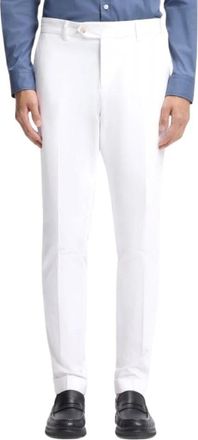 HUGO BOSS C-Genius Slim-Fit Broek - Heren - Chinos - Wit - 3XL - Katoen - Broeken