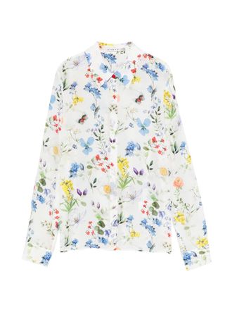Alice & Olivia Womens Willa Printed Blouse