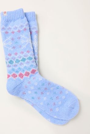 Fat Face FatFace Blue Fairisle Super Soft Socks