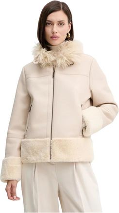 Twinset Nepbont & Shearling Jassen - Dames - Jassen - Beige - M - Nepbont - Jassen