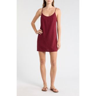 Billabong Summer Love Minidress in Red Dahlia at Nordstrom, Size X-Small