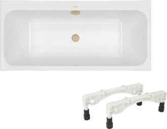 Villeroy & Boch Ba&ntilde;era Villeroy & Boch Architectura De 150 X 70 Cm, Con Instalaci&oacute;n A La Derecha, Patas Y Desag&uuml;e Wirquin Gold