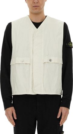 Stone Island Vests With Logo-Uomo