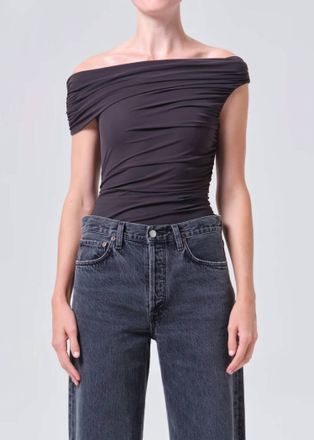 A Gold E Sherilyn Bodysuit In Carob