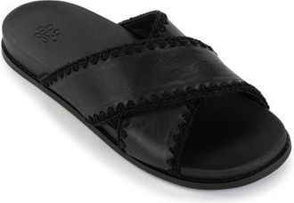 The Sak Penelope Leather Slip On Sandal in Black at Nordstrom, Size 11
