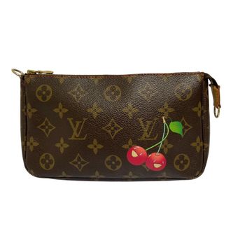 Louis Vuitton Brown Monogram Cherry Monogram Pochette Pouch (Pre-Owned)