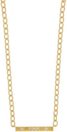 Bony Levy Cleo Diamond Bar Pendant Necklace in 18K Yellow Gold at Nordstrom