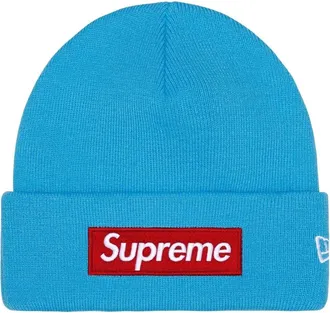 SUPREME FW25 New Era Bo Logo Beanie Cyan FW25BN5-CYAN