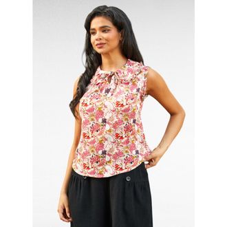 ModCloth Curiosity Tied the Bow Blouse in Purrfectly Prickly at Nordstrom, Size X-Small