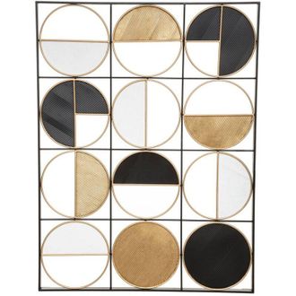 Atmosphera Atmosphera - Decoraci&oacute;n De Pared &laquo;zak&raquo; - Metal - Dorado 76 X 102 Cm Cr&eacute;ateur DInt&eacute;rieur