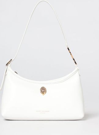 Kurt Geiger Mini borsa a spalla in pelle liscia con logo di strass
