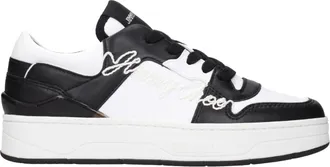 Jimmy Choo London Black Leather Low Top Womens Sneakers