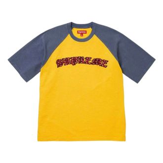 SUPREME SS26 Rhinestone Raglan S/S T-Shirt Gold SUP-SS26-135-GLD