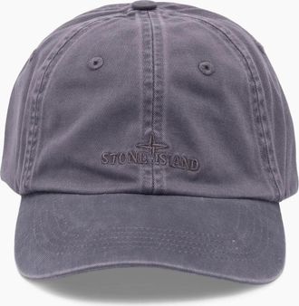 Stone Island Mens S0106 Canvas Cap Grey - Size: OS