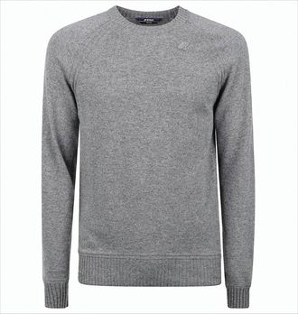 K-Way Cashmere Wool Sweater With Ribbed Detailing