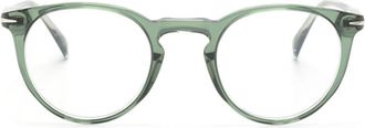 Eyewear by David Beckham transparent round-frame glasses - men - Acetate - 47 - Green