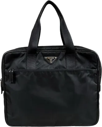 Prada Black Nylon Shoulder Bag (Pre-Owned)