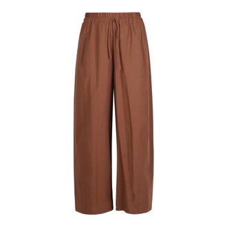 ottod'Ame Wide Trousers, female, Brown, Size: 2XS Pantaloni a palloncino in cotone