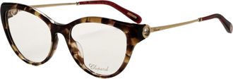 Chopard Womens 53 mm Tortoise Opticals VCH323S539AJY