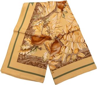 Herm&egrave;s Foulard 90 Casse Noisette in seta XX secolo - Marrone
