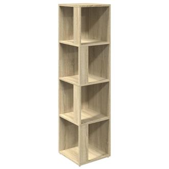 vidaXL Vidaxl - Mueble De Esquina Madera Contrachapada Roble Sonoma 33x33x132cm