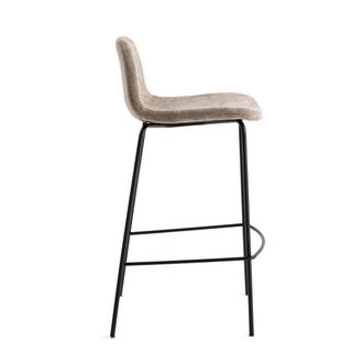 AM.PM Barstoel, gevlamd fluweel, H75 cm, Tibby